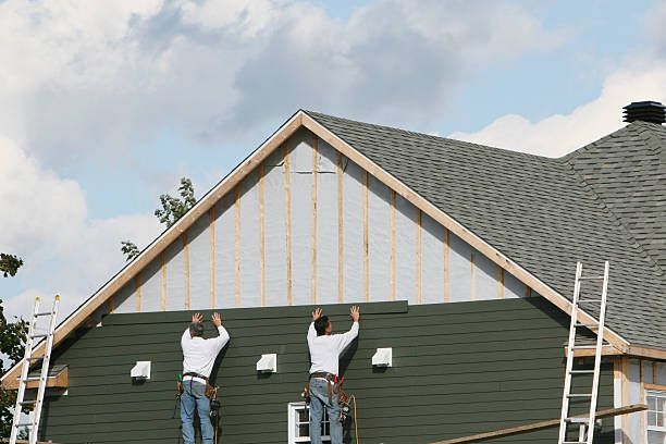Professional Siding Repair technician working in Mount Hope, NJ